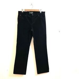 Vintage Lauren Ralph Lauren Classic Straight Hi-Rise Corduroy Pants 10 Black